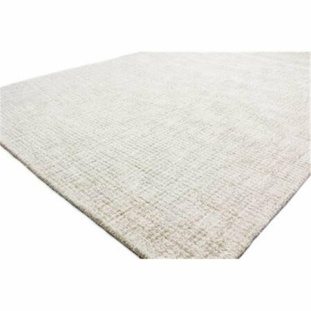 BASHIAN 8 ft. 6 in. x 11 ft. 6 in. Luminous Collection Viscose & Wool Hand Tufted Area Rug Ivory L124-IV-9X12-LM107